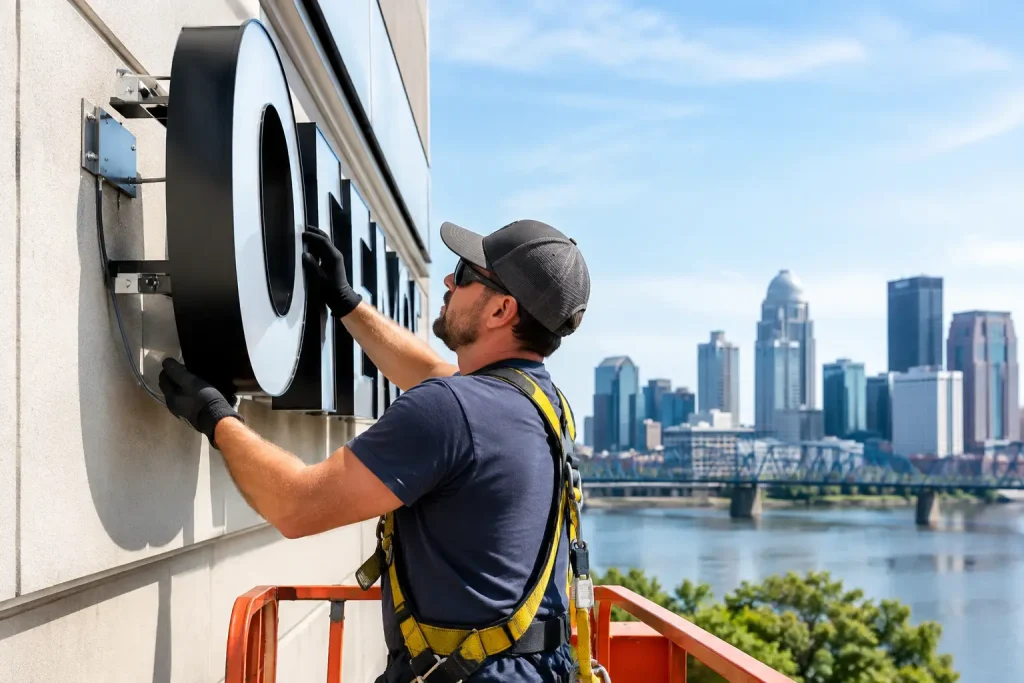Channel Letter Installation in Louisville KY