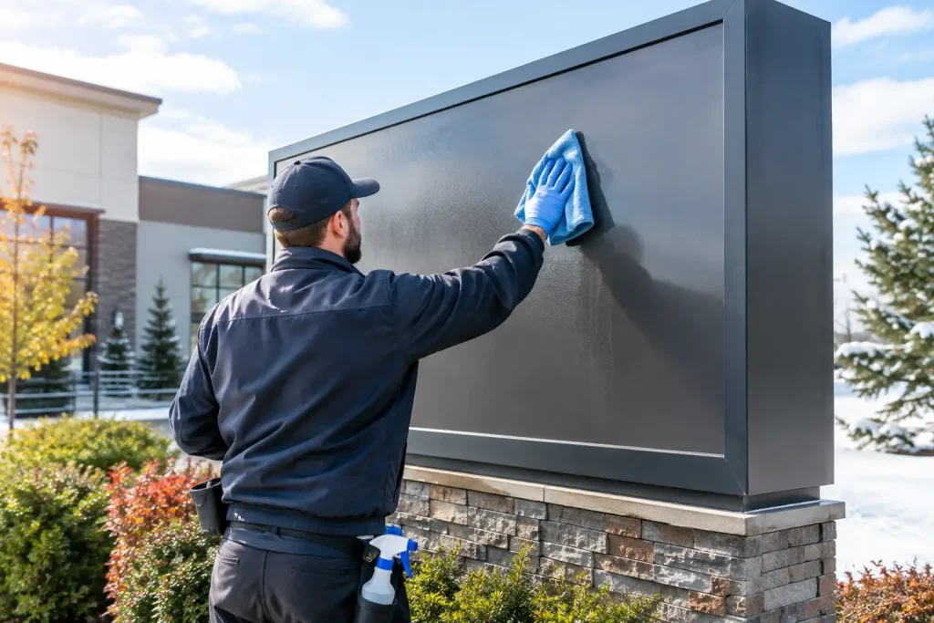 How to Maintain Outdoor Signage Year-Round
