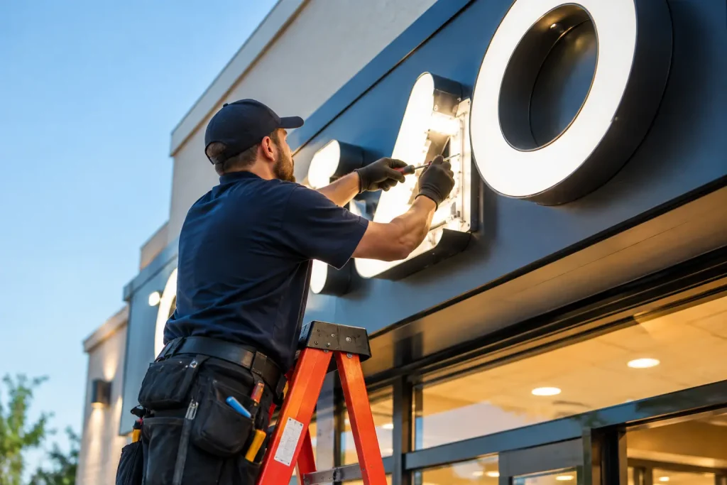 Illuminated Sign Repair for a Brighter Storefront